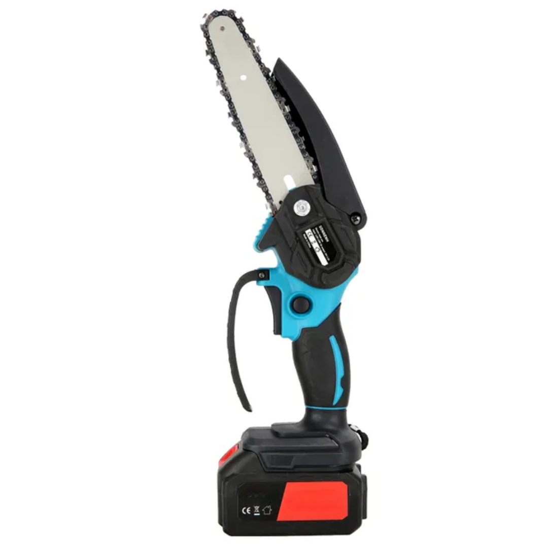 Motosserra Portátil Profissional 48V + 2 Baterias + Acessórios de Oferta