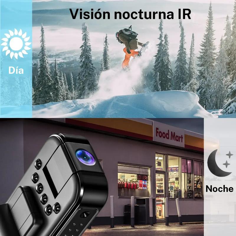 Mini Câmara Portátil - Leve e com Visão Noturna