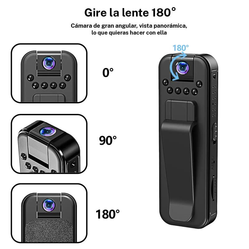 Mini Câmara Portátil - Leve e com Visão Noturna