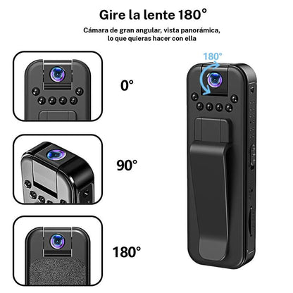 Mini Câmara Portátil - Leve e com Visão Noturna