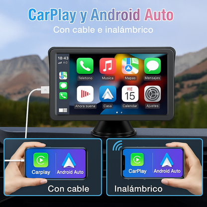 Ecrã Smart CarPro™ - com Apple CarPlay e Android Auto + Câmara de Marcha-Atrás de Oferta