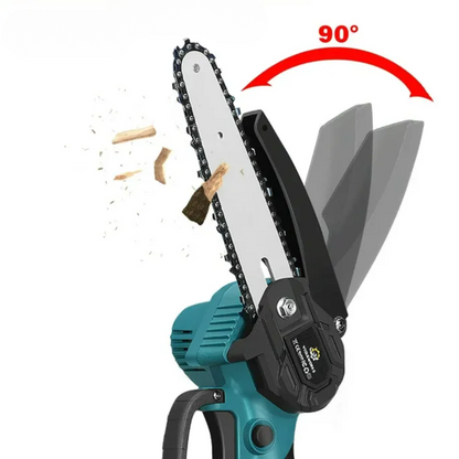 Motosserra Portátil Profissional 48V + 2 Baterias + Acessórios de Oferta