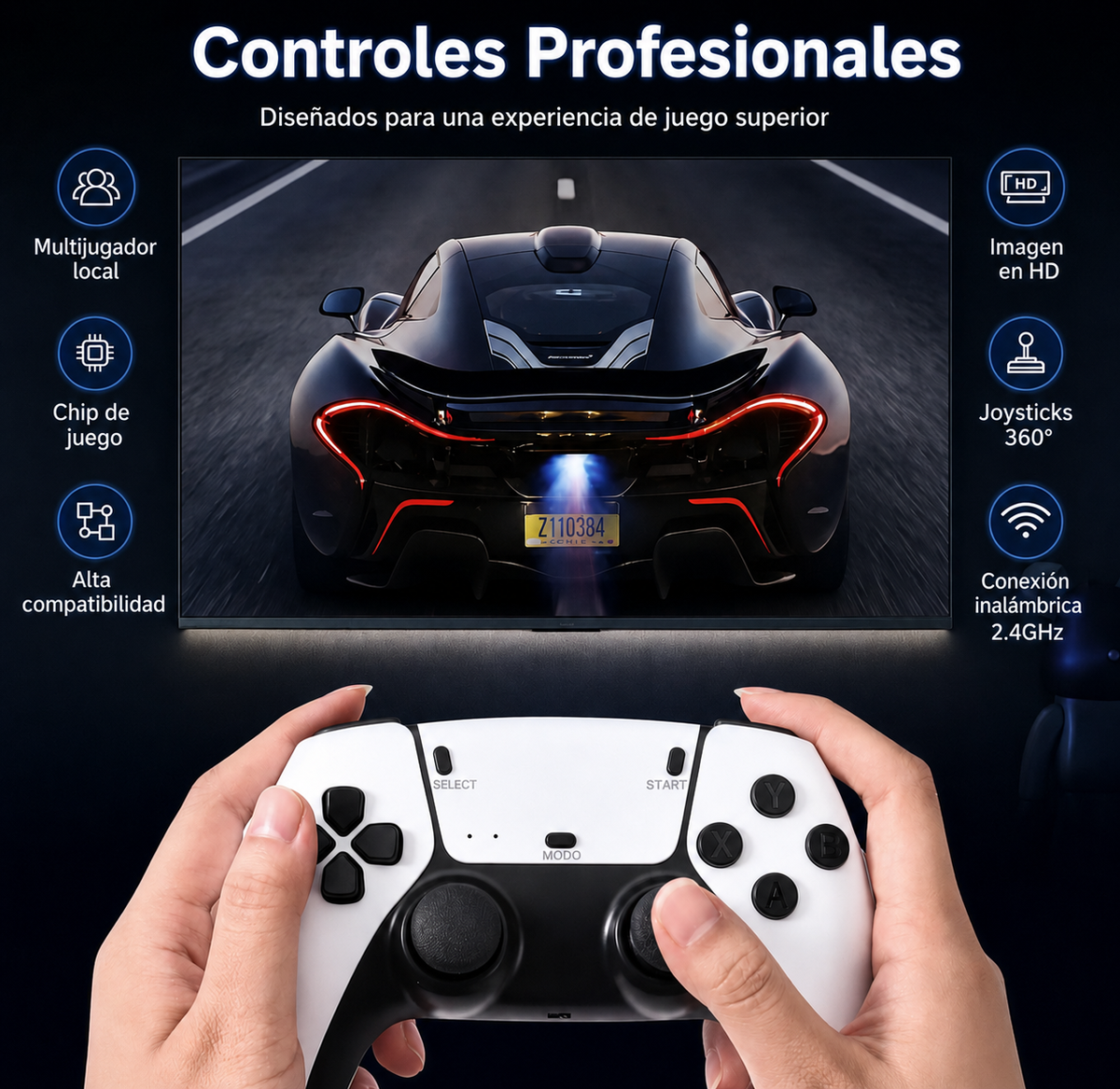 Consola Retro 4K com 23 Emuladores e Mais de 20.000 Jogos