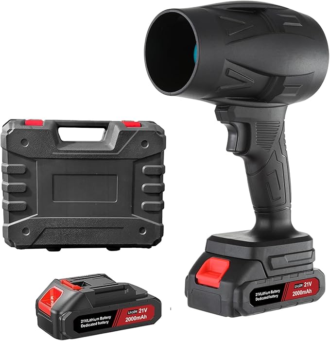 Soprador de Ar Turbo Sem Fios com 2 Baterias e Mala