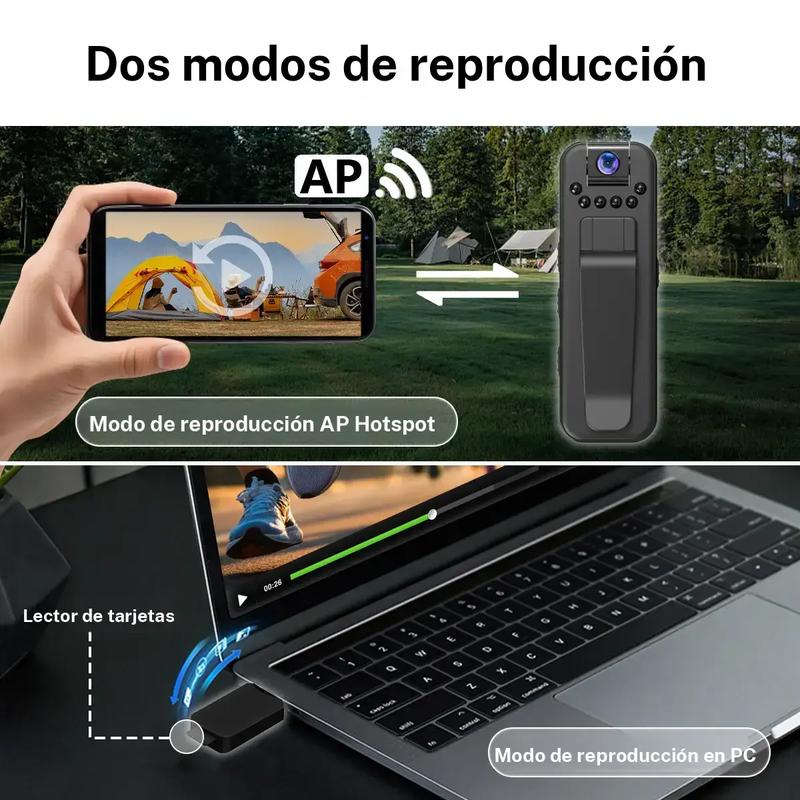 Mini Câmara Portátil - Leve e com Visão Noturna